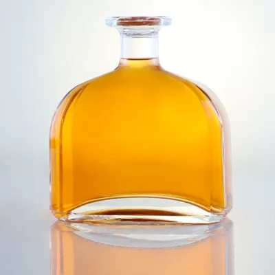 香槟色1升玻璃瓶，带有贴花丝网印刷和软木封口定制选项