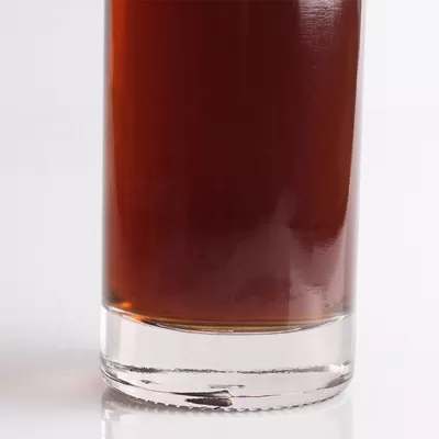 雕刻龙舌兰玻璃瓶，750毫升1升，圆形，软木塞密封型